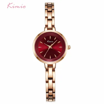 KIMIO Mulheres Rosas de Ouro, Relógios de Quartzo Senhoras Chain de Aço Inoxidável, Pulseira de Relógio relógio feminino 2018 Nova Chegada