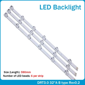 A retroiluminação LED strip 6 lâmpada para LG 32