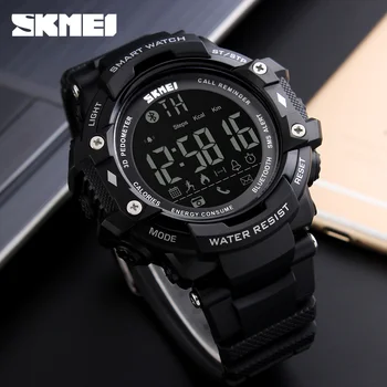 SKMEI relógio de Pulso Bluetooth Smart Watch Esporte Impermeável Pedômetro Câmara Smartwatch Para IOS da Apple e Android Relógio Digital