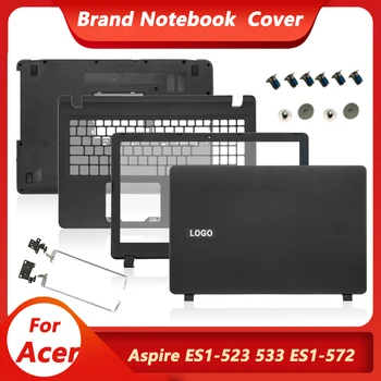 Novo Top Case Para o Acer Aspire ES1-523 ES1-532 ES1-532G ES1-533 ES1-572 Portátil da Série Tampa Traseira do LCD/painel Frontal/LCD Dobradiças Caso