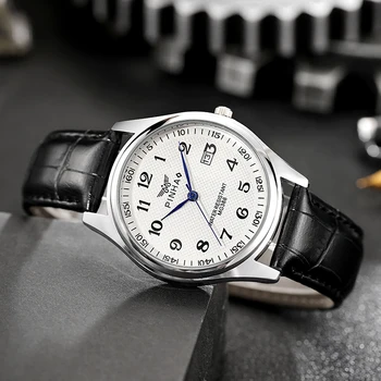 2021 Best-seller dropshipping homens de quartzo relógios de pulso Pulseira de Couro Genuíno Calendário da Moda mens Watch conjuntos de quarto de kol saati Relógio
