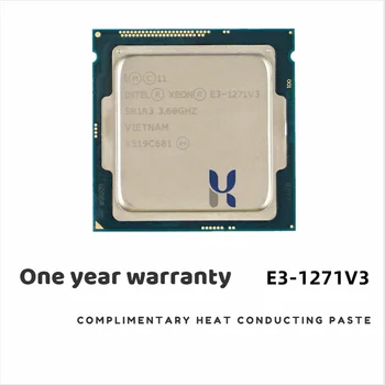 Intel Xeon E3-1271 v3 E3 1271 v3 E3 1271v3 3.6 GHz Quad-Core de Oito Thread da CPU Processador L2=1M=L3 = 8M 80W LGA 1150