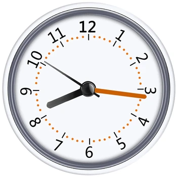 Chuveiro Mini Relógio Impermeável IP24 Relógio de Parede ventosa, casa de Banho, Relógio Acrílico Face de Sucção Relógio para Chuveiro Banheiro Cozinha (