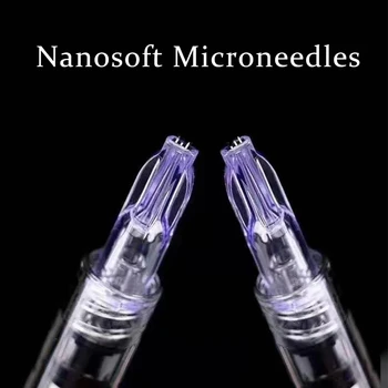 Nanosoft Microneedles 34 G de 1,2 mm e 1,5 mm Fillmed Mão de Três Agulhas para Anti Envelhecimento ao Redor dos Olhos e Pescoço Linhas de Cuidados com a Pele Ferramenta