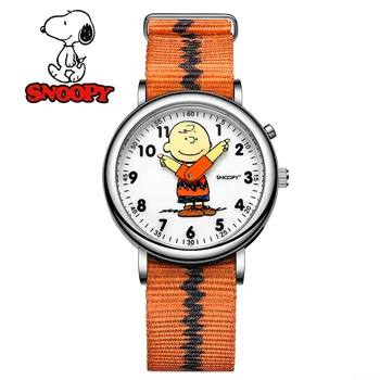 Snoopy Original, Crianças Moda Unissex Casual De Quartzo Relógio De Pulso De Desenhos Animados Griaffiti Menino Menina Garoto De Jovens Estudantes Bonito Relógio De Presente