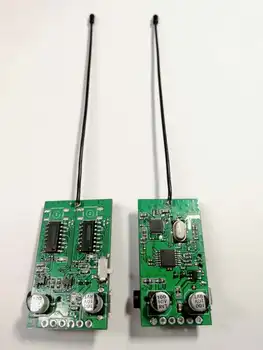 UHF sem Fio Estéreo de Áudio do Transceptor Módulo de Áudio do Transmissor Instrumento Musical de DIY