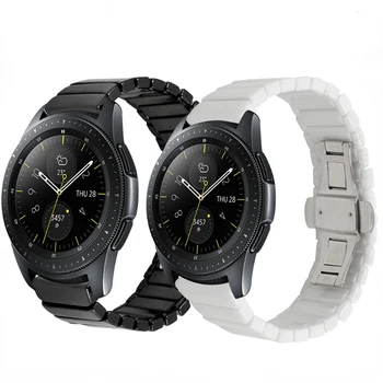 Cerâmica, Alça para Samsung Galaxy Watch 5/5 Pro/4/4 Clássico Huawei Assistir 3/GT/2 Borboleta Fivela do Bracelete Pulseira de Amazfit GTR