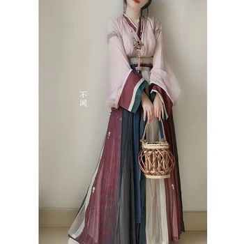 Grande Tamanho XXL Hanfu Vestido de Mulher Chinês Tradicional Hanfu Definido Feminino Cosplay Traje de Outono Vintage Vestido Hanfu