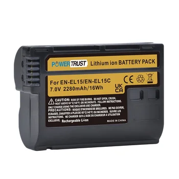 PT-EL15C Bateria se Encaixa Nikon EL15a/ EL15b, Para Nikon Z6 II,Z7,Z7II,Z6,D780,D850, D7200,D7500,D500,D600,D610,D750,D800, D800E, etc