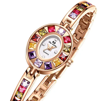 Mulheres Assista 2022 Colorido De Melhor Marca De Luxo De Discagem Pequenos Relógios De Pulso Feminino Impermeável Vestido De Ouro, Relógios De Senhoras Montre Femme