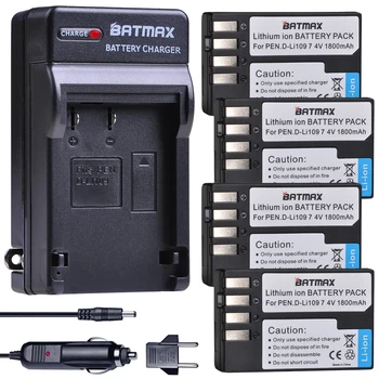 Batmax D - Li109 D li109 Bateria akku +Digital Carregador Para Pentax K-R, K-2 KR K2 KR K30 K50 K-30 K-50 K500 K-500