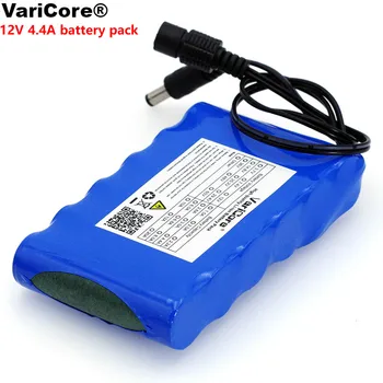 12 v 4.4 Ah 4400mAh 18650 bateria Recarregável de 12V Li-Ion Bateria Placa de Protecção do CCTV Monitor de bateria