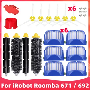Peças de substituição para o iRobot Roomba 671 / iRobot Roomba 692 Aspirador Acessórios Principal Escova Lateral Filtro Hepa Accesorios