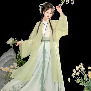 Hanfu Vestido de Mulher Chinesa Antiga Dinastia Song Hanfu Definido Feminino Cosplay, Festa a Fantasia de Verão Hanfu Vestido de 3pcs Conjuntos Para as Mulheres