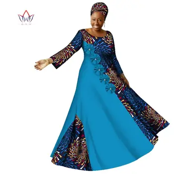 Africano de vestidos para mulheres 2022 nova moda Maxi-se Dashiki, longos Vestidos de manga comprida Para as Mulheres Na África do Vestuário Outros 6xl WY2317