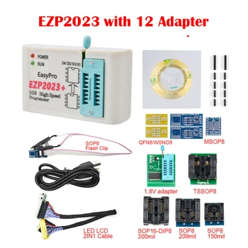 EZP2023 USB SPI Alta Velocidade Programador com Suporte Adaptador 24 25 93 95 EEPROM Flash de Bios para Windows 2000 XP Vista 7 8 10